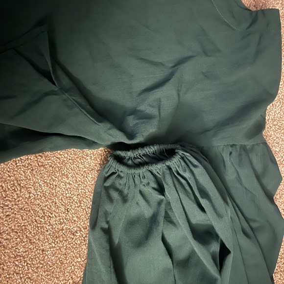 Blu Pepper - Green cropped top with loose sleeves - Picture 4 of 5